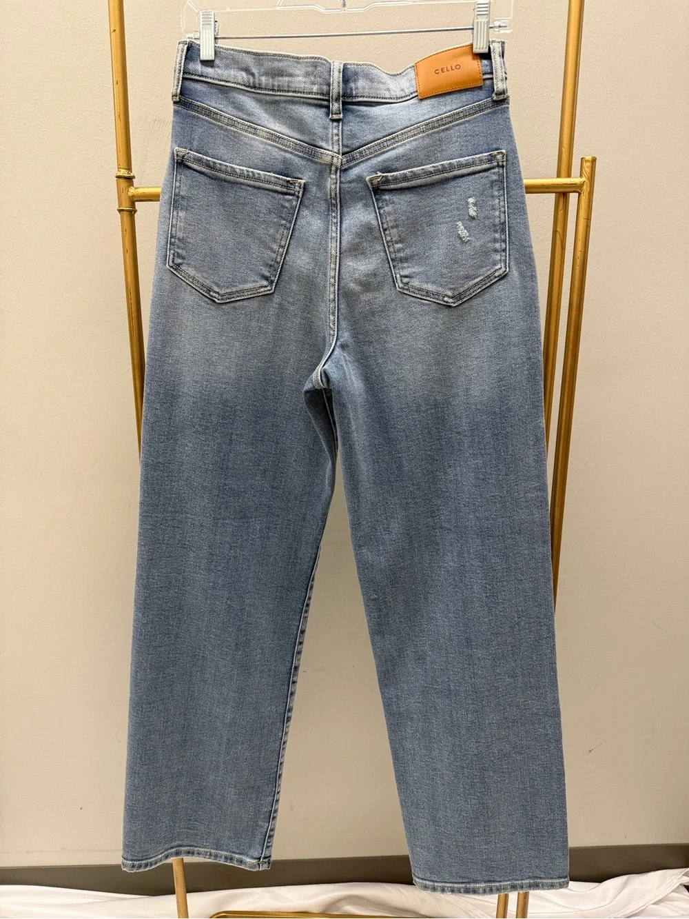 Cello Blue Light Wash Dad Jeans