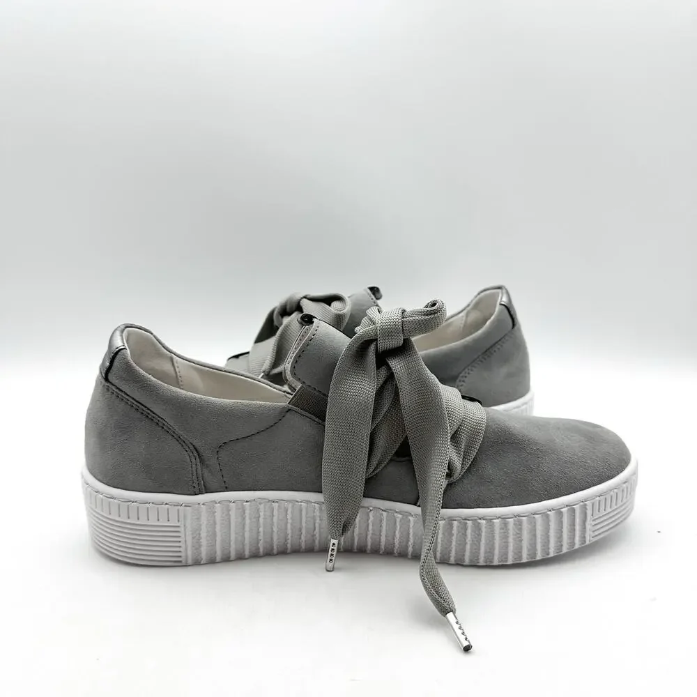 Gabor Womens 73.333.10 Casual Sneakers UK 5.5 US 8 Grey Stone Suede NWOB