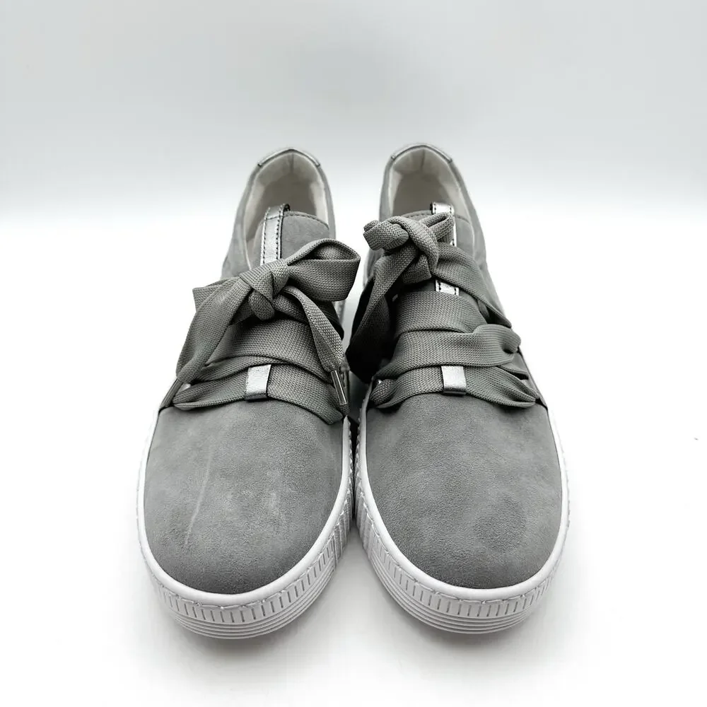 Gabor Womens 73.333.10 Casual Sneakers UK 5.5 US 8 Grey Stone Suede NWOB