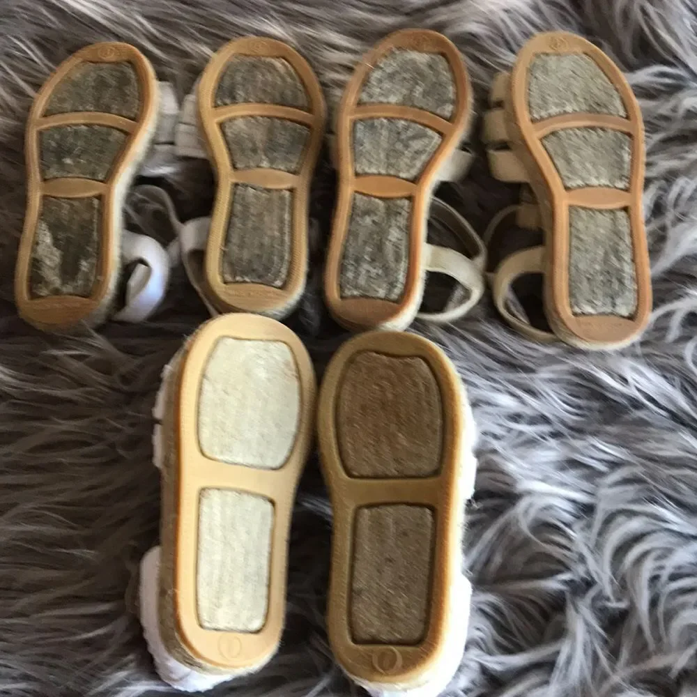 Lot of 3 Old Navy girls sandals shoes 2 sizes cute