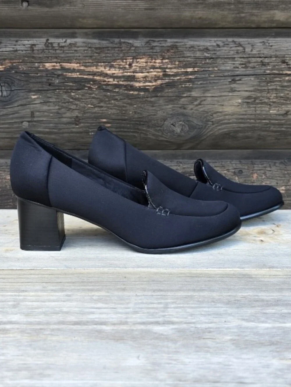 Trotters NEW Quincy 90s Office Siren Block Heel Comfort Heeled Loafer Pumps 9.5N