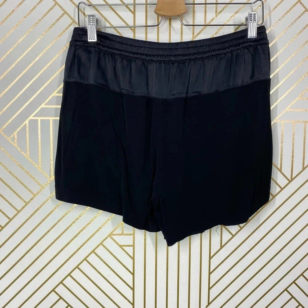 Vince Lace Up Silky Drawstring‎ Shorts Black
