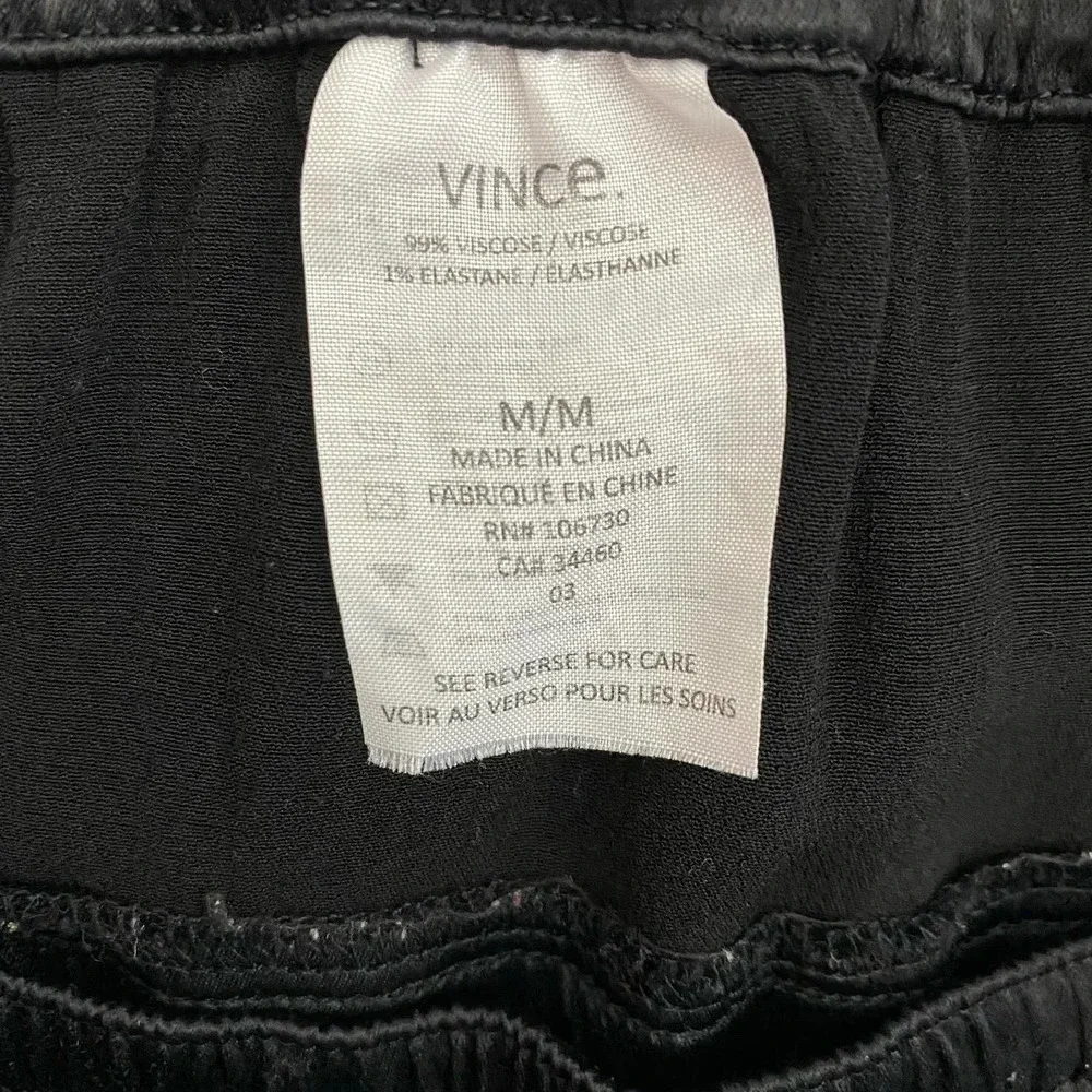Vince Lace Up Silky Drawstring‎ Shorts Black