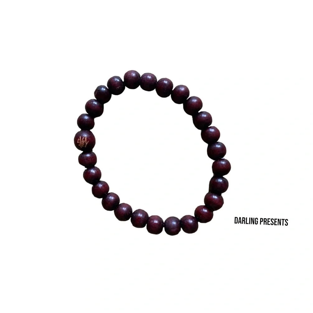Beaded Stretch Bracelet Unisex Color Brown Size OS