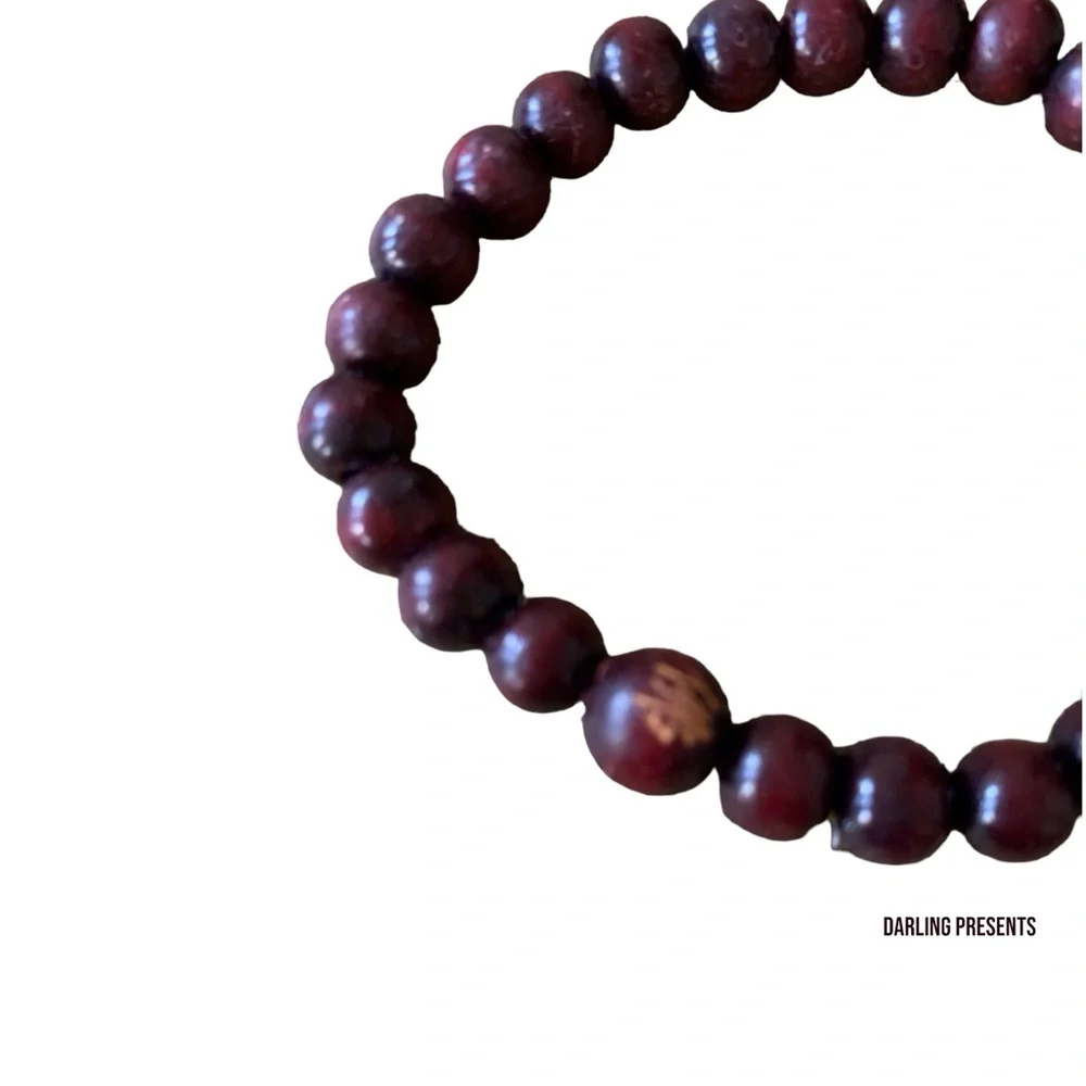 Beaded Stretch Bracelet Unisex Color Brown Size OS