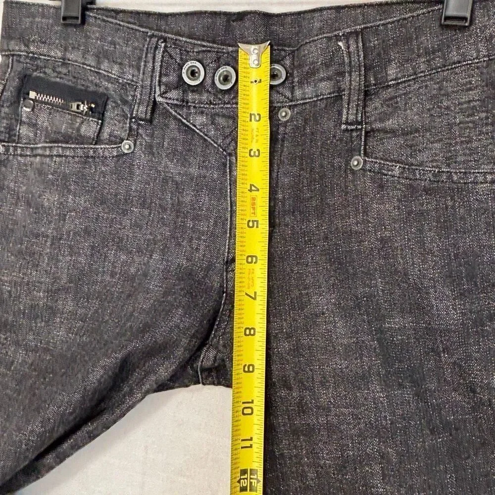 Hurley Women's Size 31 Button Fly Black Slim Fit Jeans