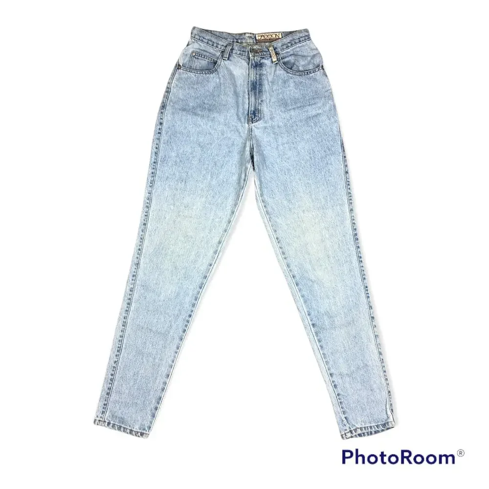 Vintage 1980s 80s Sasson Jeanswear Tapered Leg Mom Jeans Sz 8