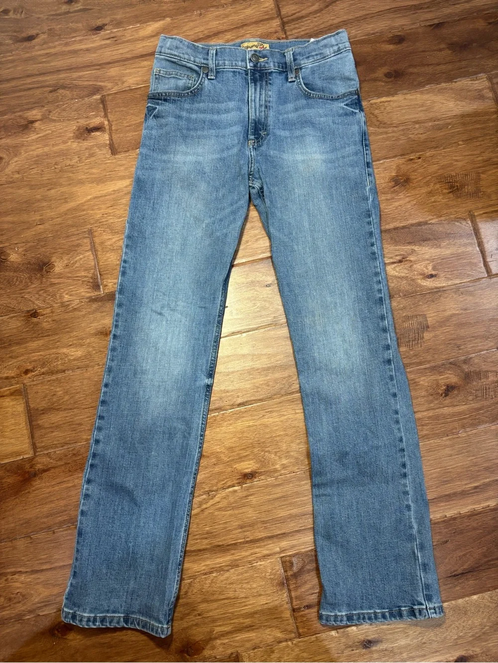 Bundle Wrangler Denim Classic Jeans Hollister Plaid Button Down Boys 16/MenSmall