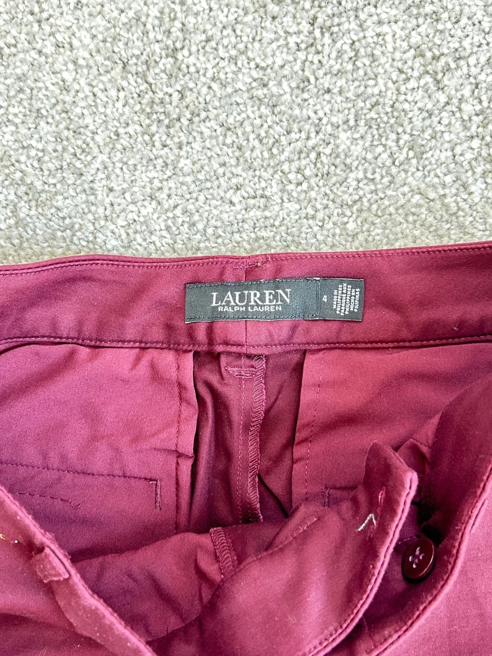 Burgundy women’s Slim Dress Pants