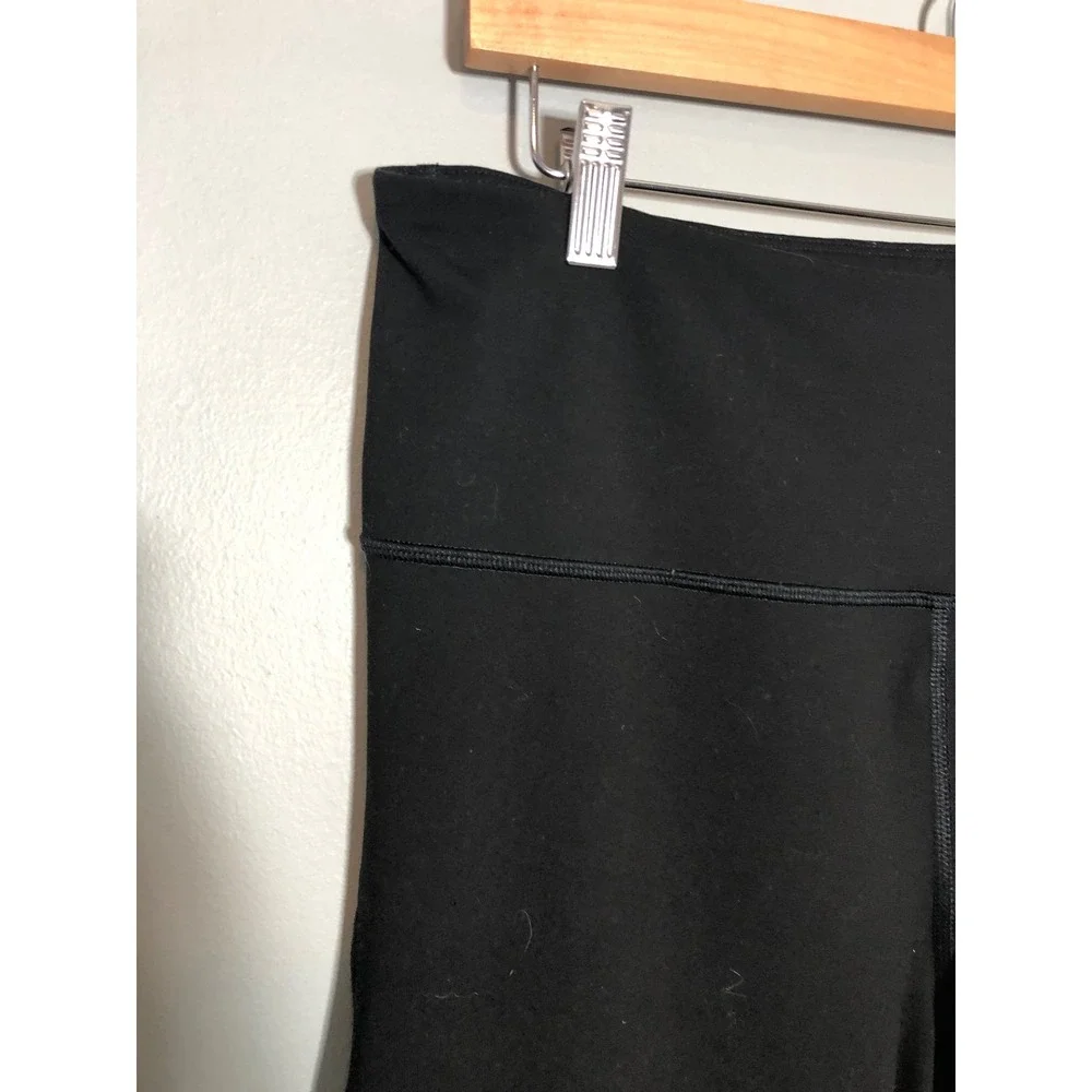 Old Navy Active Leggings Womens XL Tall Black Go-Dry High Waisted Straight Leg