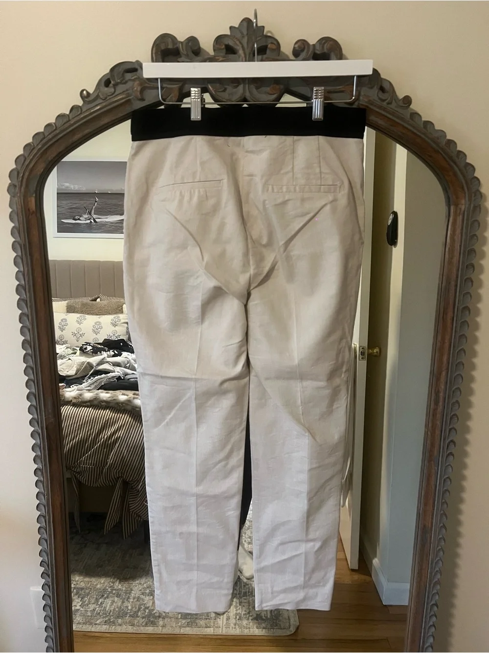 Zara cream trousers