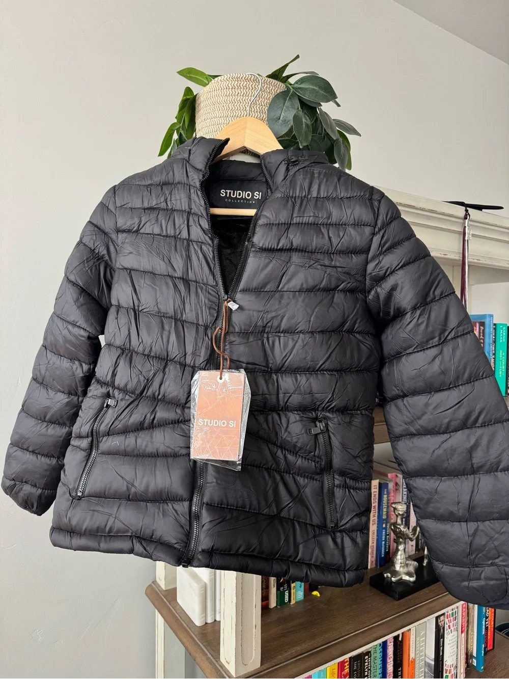 Studio SI Kids Black Puffer Jacket 14Y