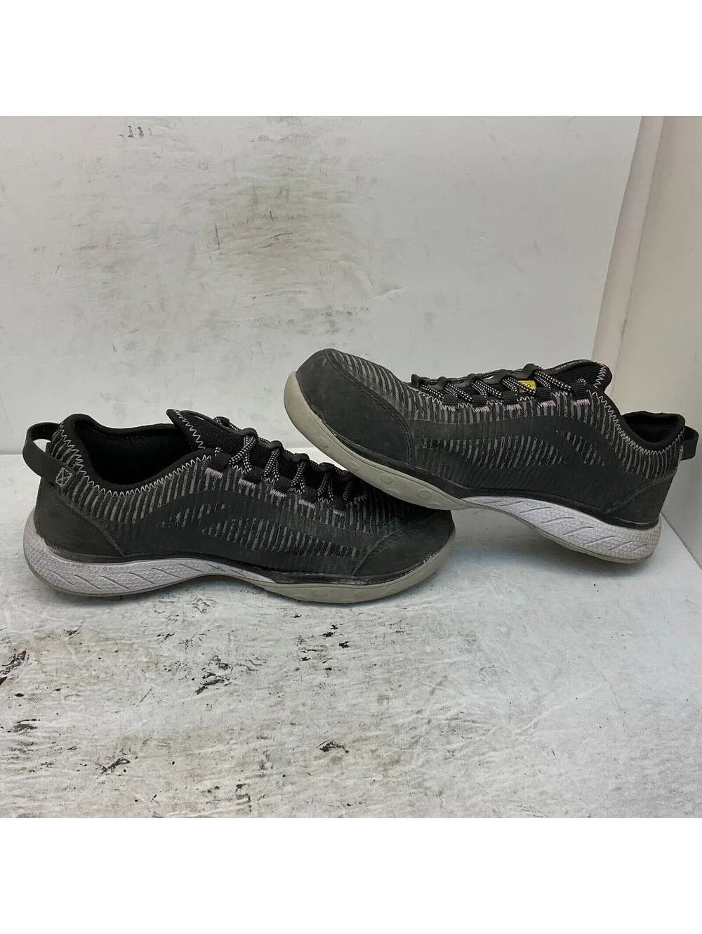 SKECHERS Womens Static Dissipative Lace Up Work Shoes 99B96553 Black Purple 9M