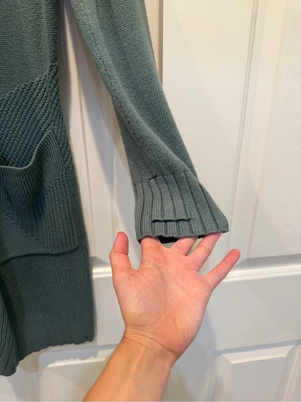 lululemon athletica Open-Front Long Cardigan - Sage