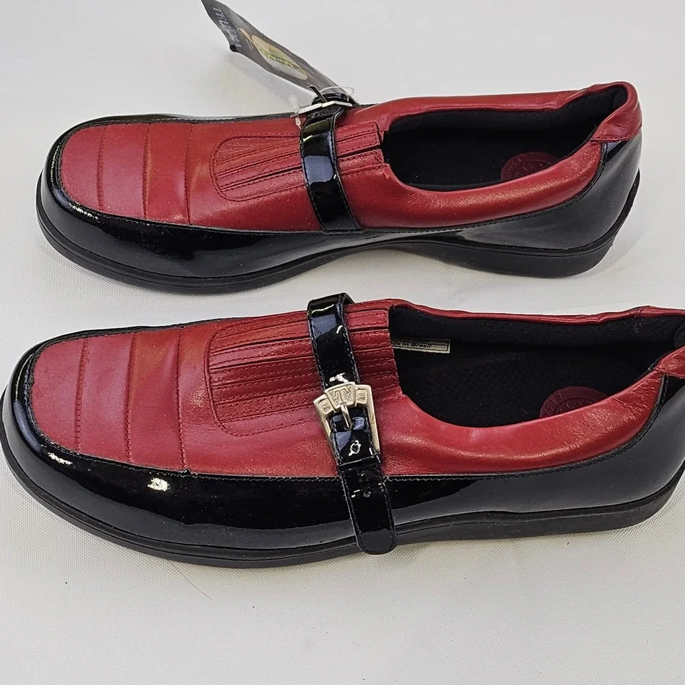 Tehama Smartec Air Golf Spikes Leather Buckle Loafers Shoes Brazil Womens 7.5M‎