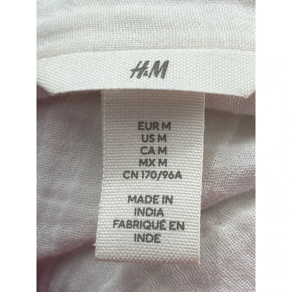 H&M white double