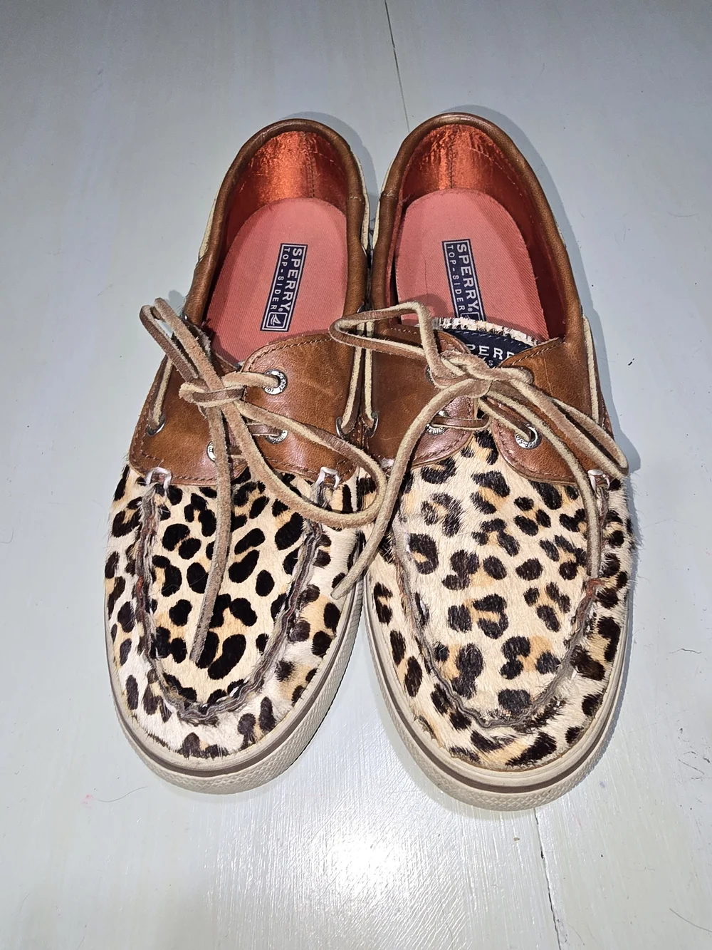 Sperry leopard print