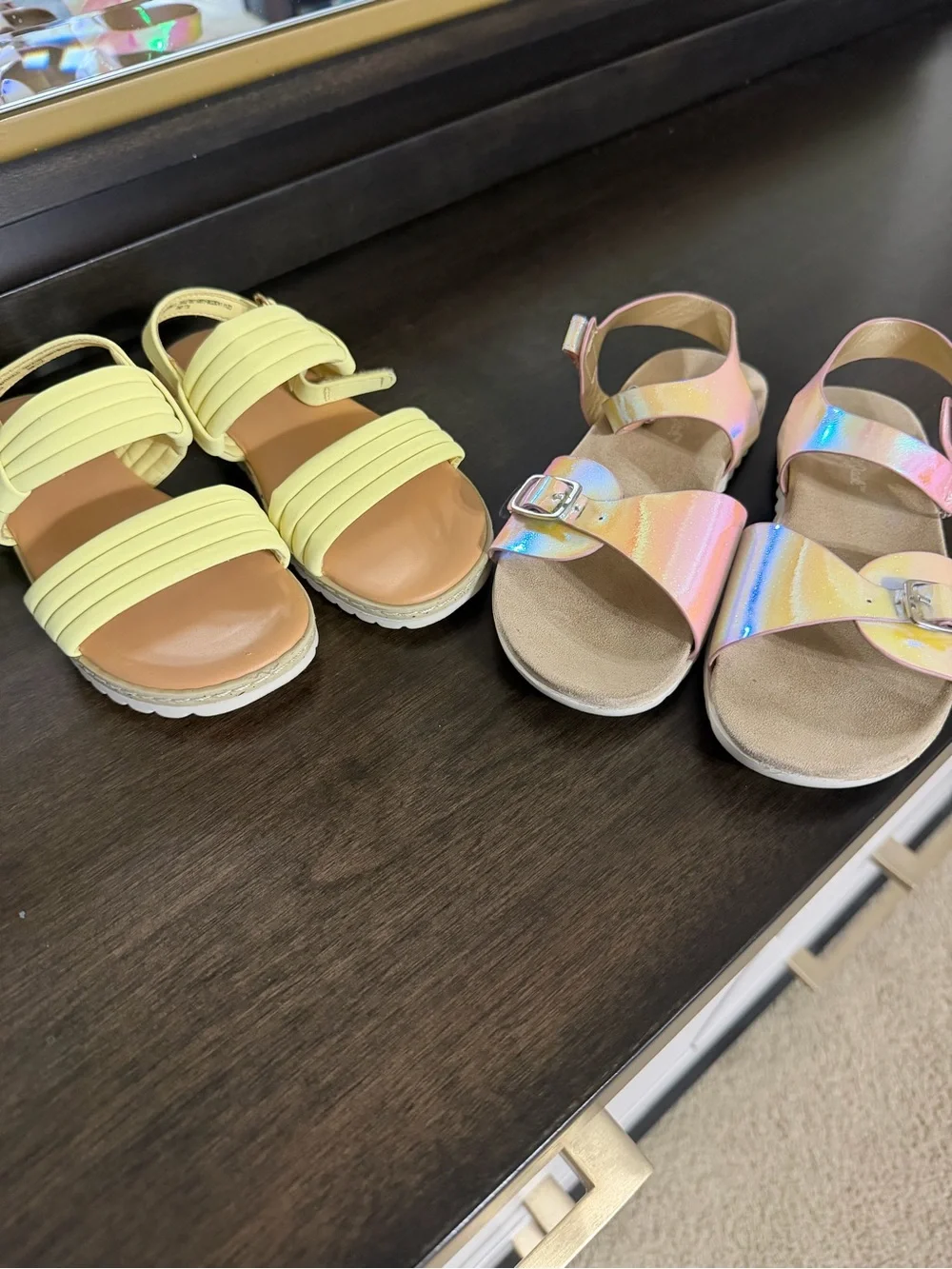 Kids Yellow Strappy Sandals - Lightweight Summer Comfort