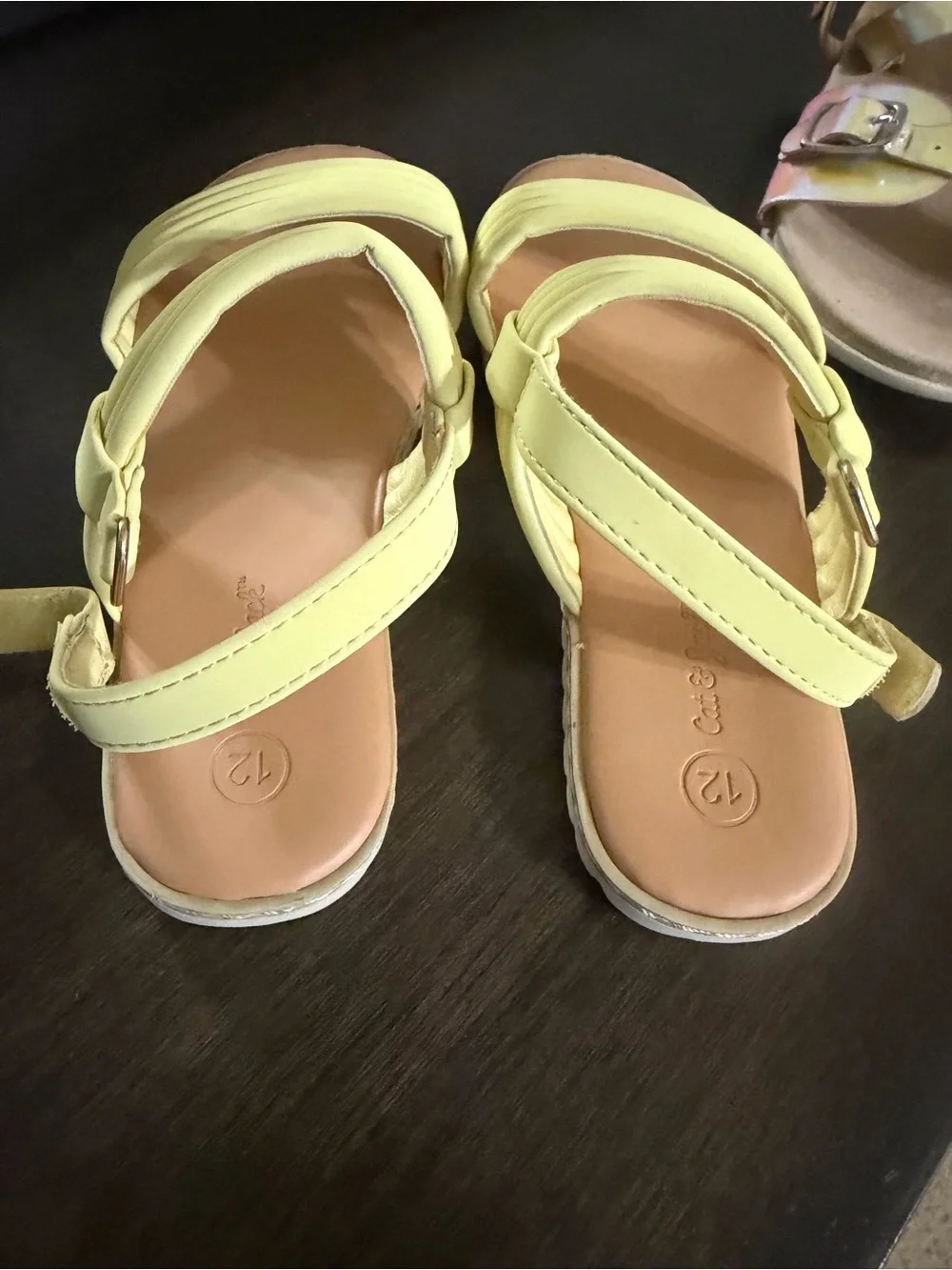 Kids Yellow Strappy Sandals - Lightweight Summer Comfort