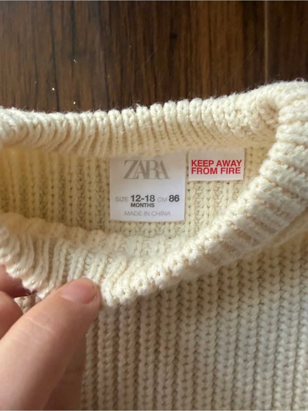 Zara cable knit