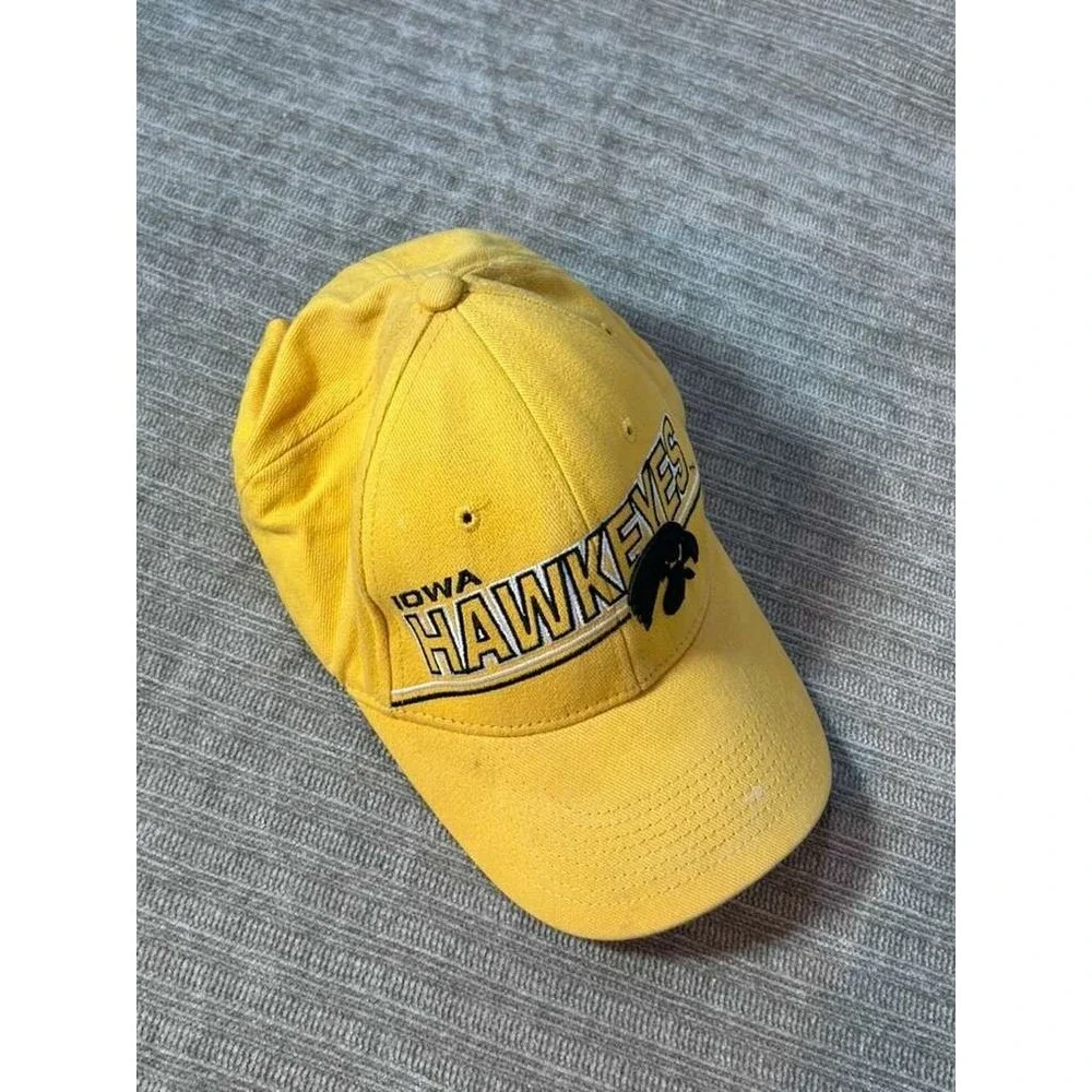 Collegiate licensed product Iowa Hawkeyes Yellow Adjustable Cap Basketball