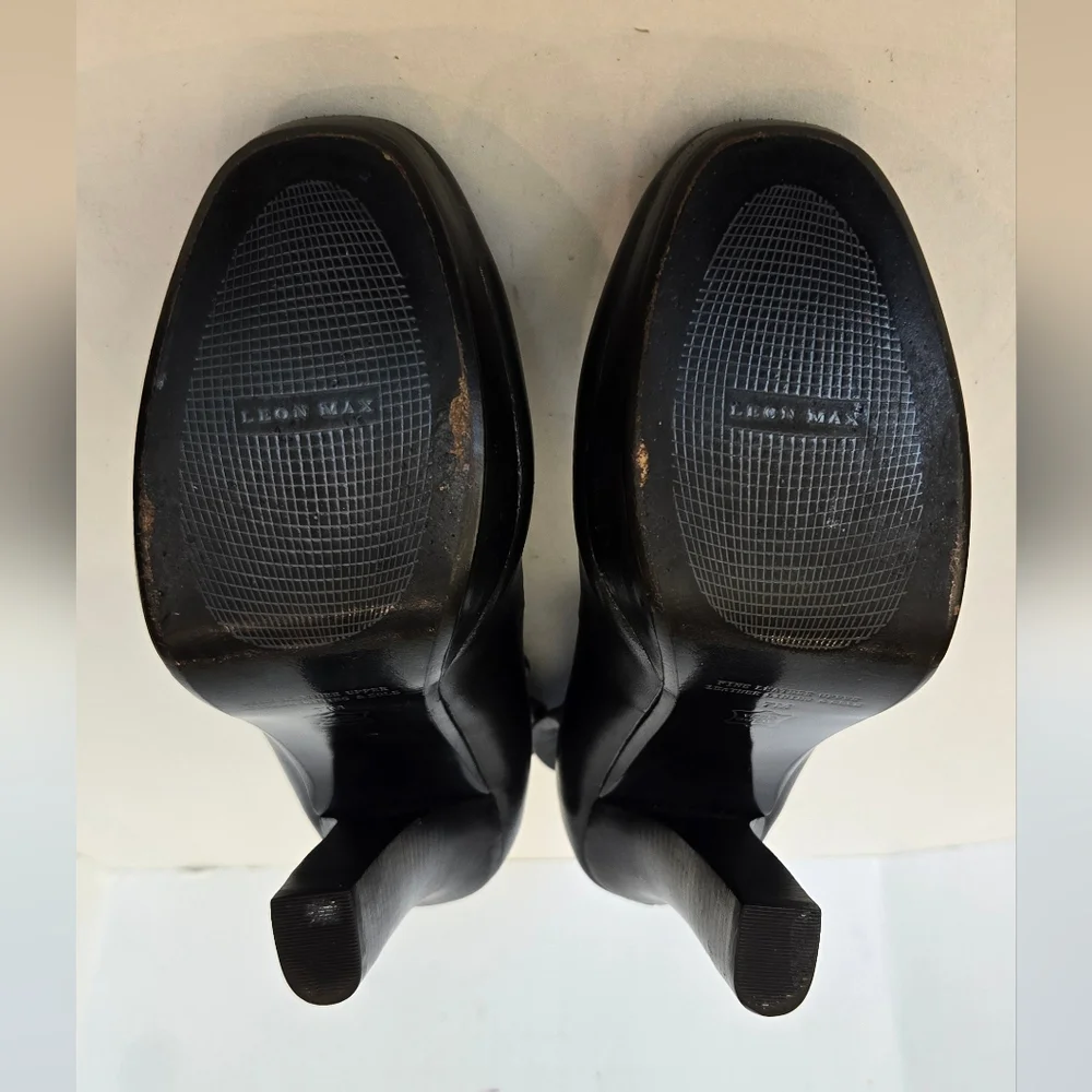 Leon Max Chic Black Women's Heels