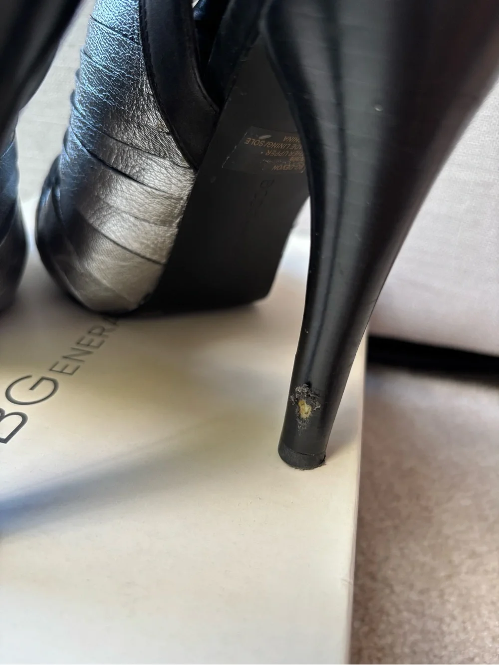 BCBGeneration flair heel peep