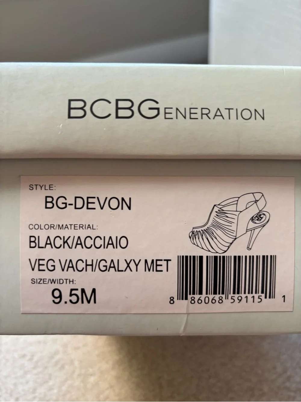 BCBGeneration slingback metallic