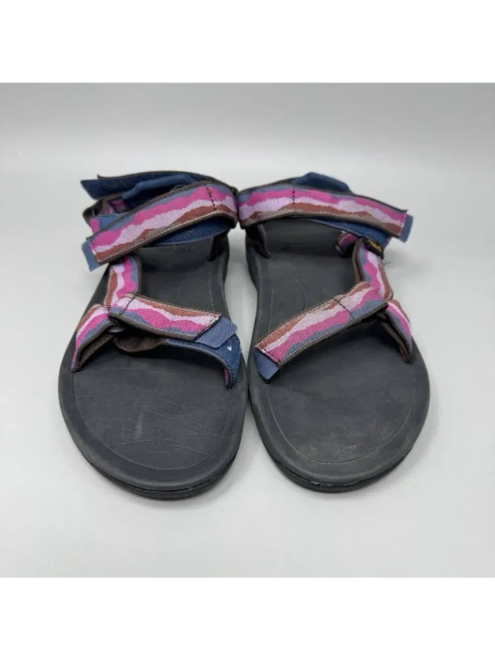 Teva Shoes Girls Size 4 Multi Color Sport Sandals Hook & Loop Hiking 1019390Y