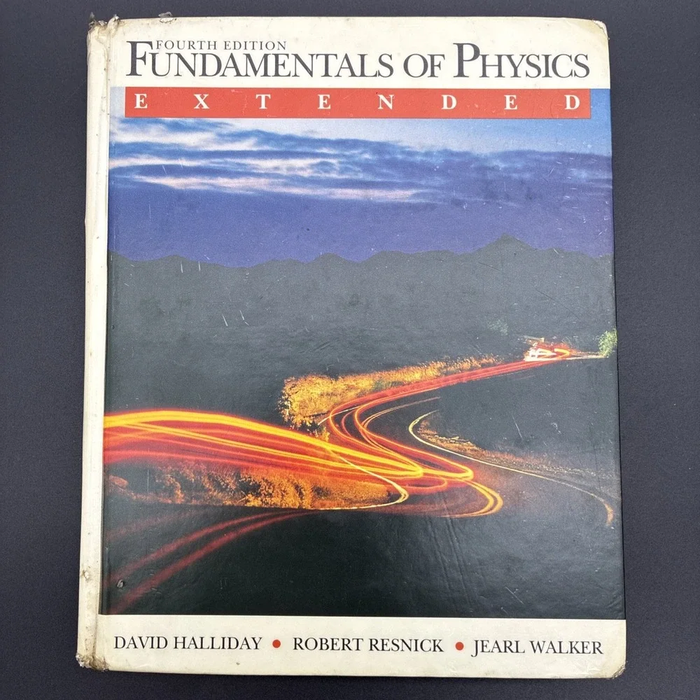 Fundamentals of Physics David Halliday Hardcover Textbook Acceptable Condition