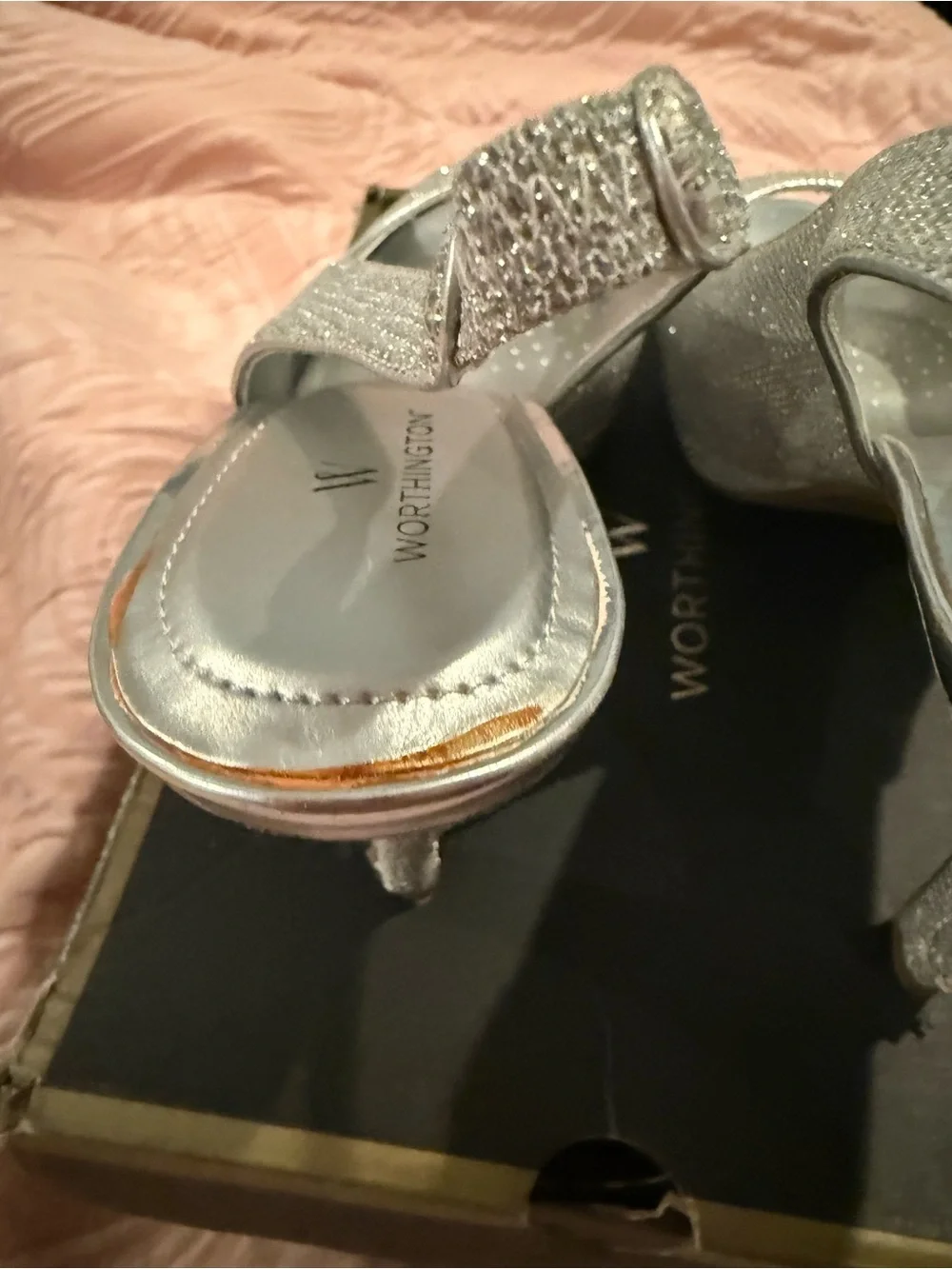 Worthington shimmering silver