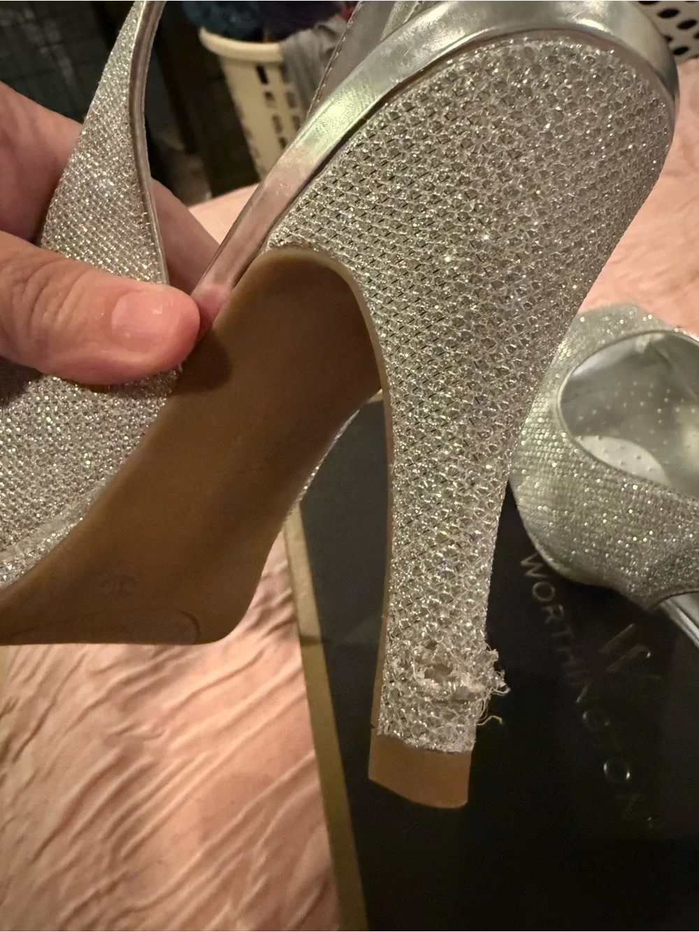 Worthington shimmering silver
