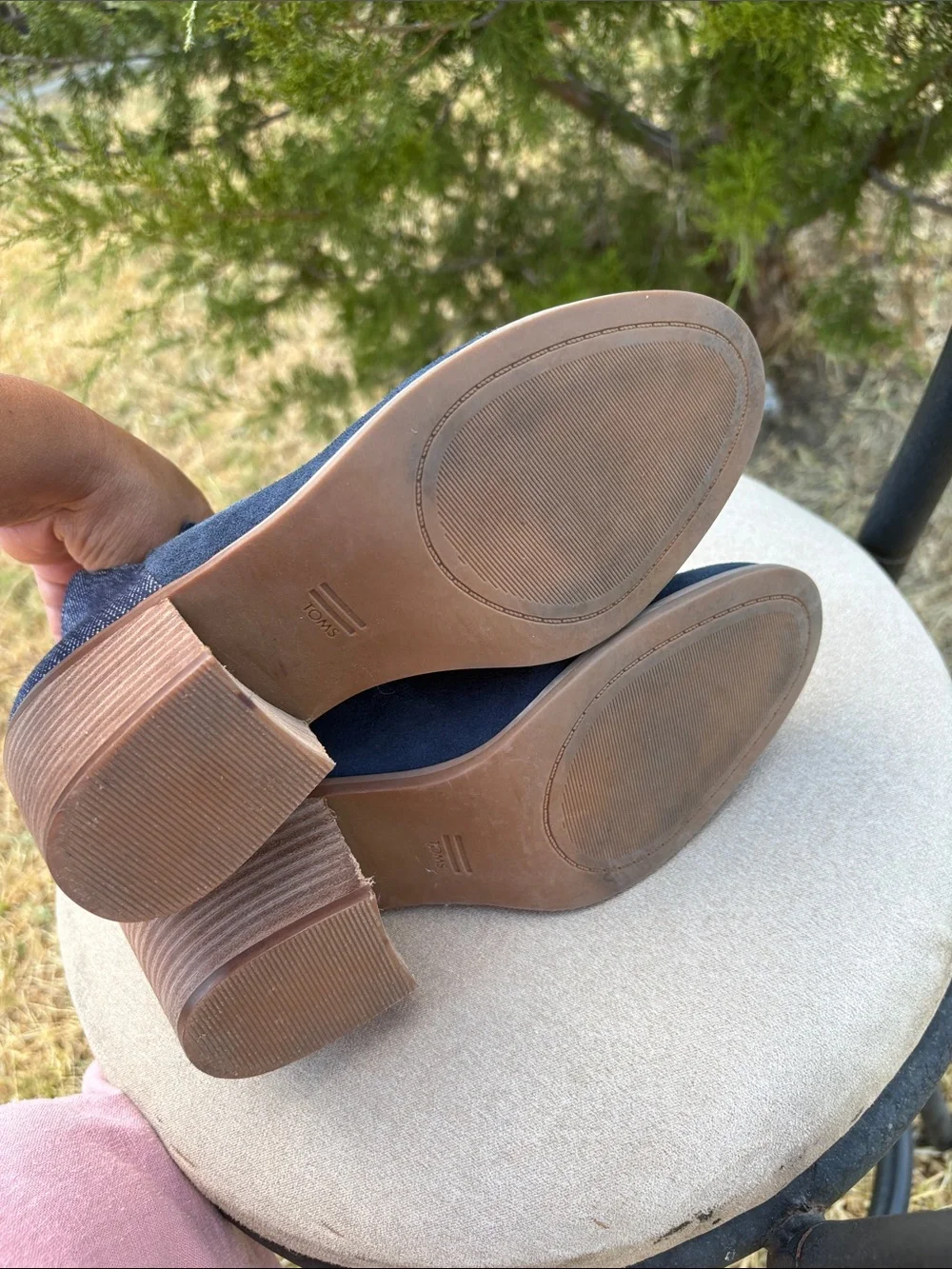 Toms navy suede
