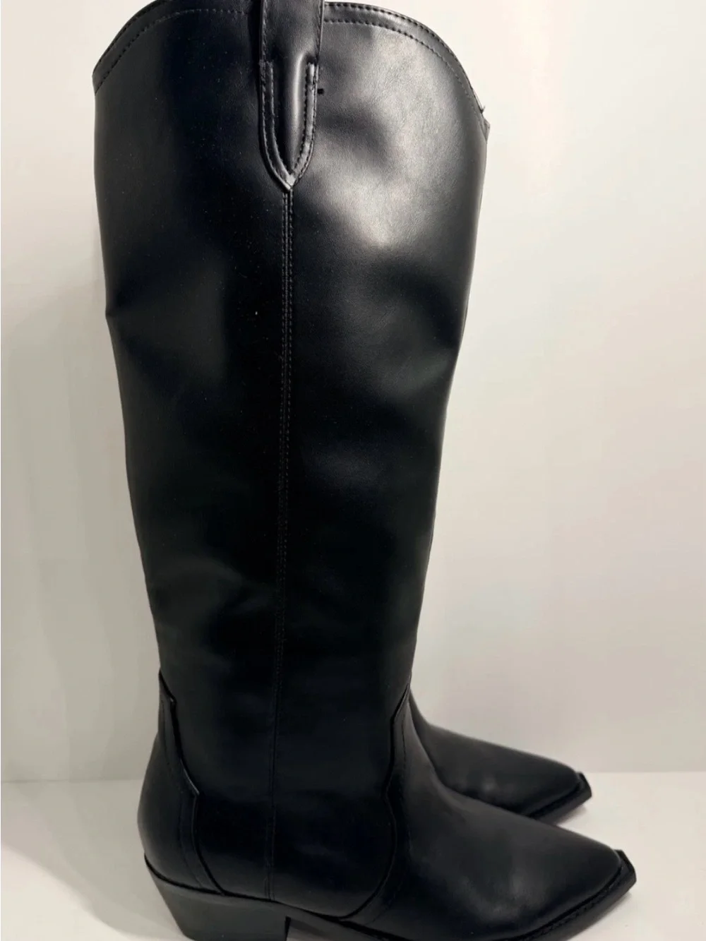 DV Dolce Vita Kit Black Knee High Western Boots 8M New