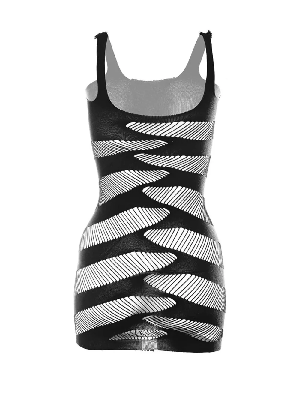 Women’s back mesh dress nightwear fishnet lingerie bodycon