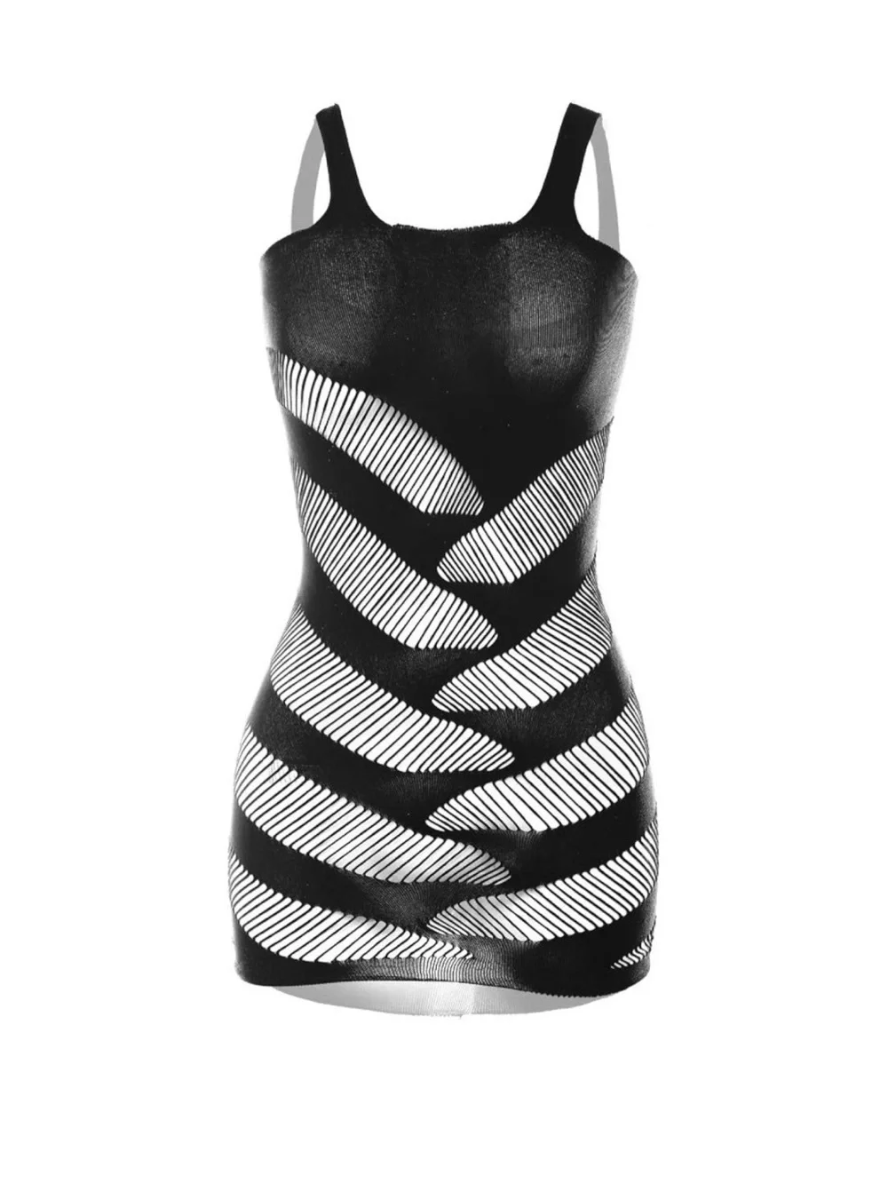 Women’s back mesh dress nightwear fishnet lingerie bodycon