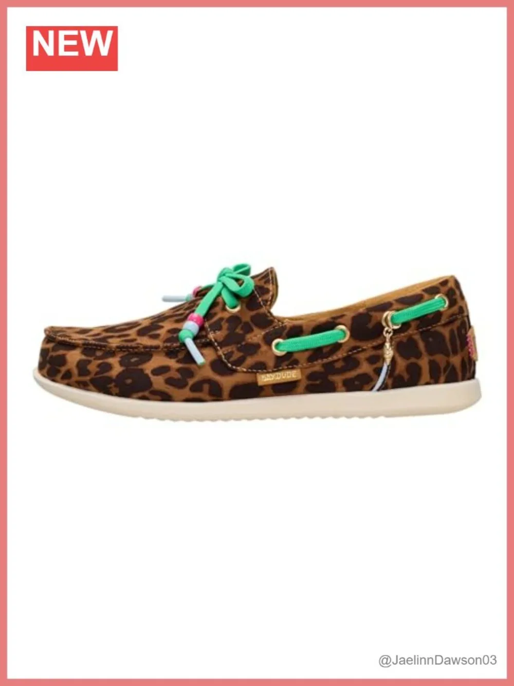 HEYDUDE Women's Harbor Breeze Lo Premium Slip On Boat Shoe | Elastic Laces