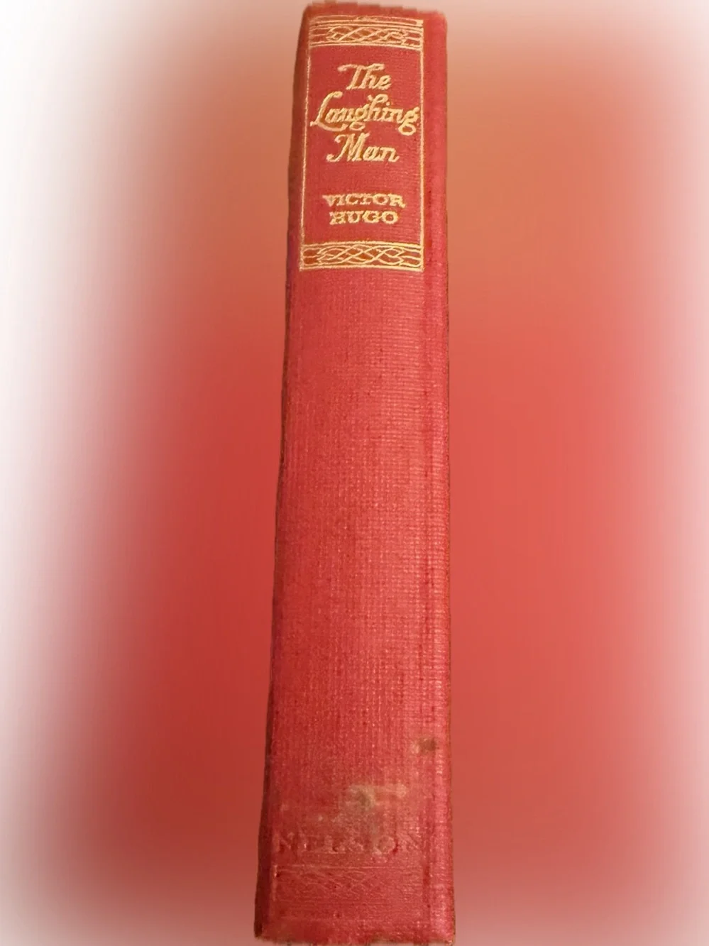 The Laughing Man by Victor Hugo T. Nelson and Sons Vintage Red Hardcover