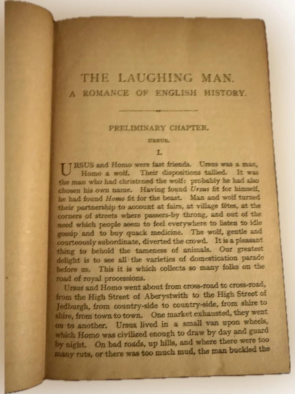 The Laughing Man by Victor Hugo T. Nelson and Sons Vintage Red Hardcover
