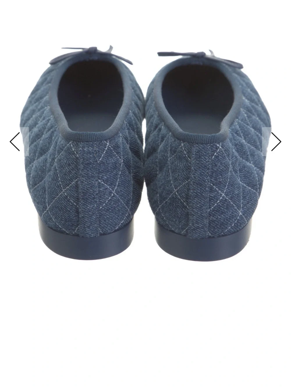CHANEL denim flats