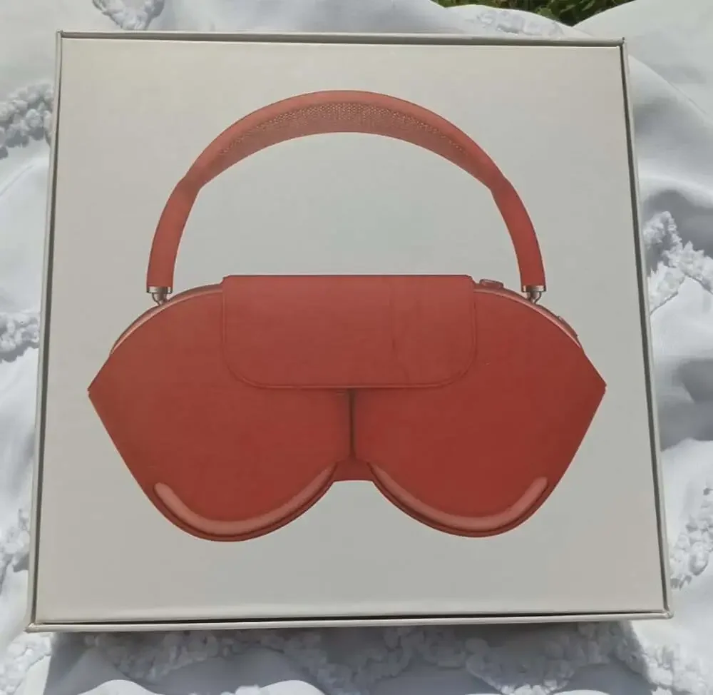Apple AirPods Max Pink Over‑Ear Headset w/ Red Carry Case Wireless Bluetooth