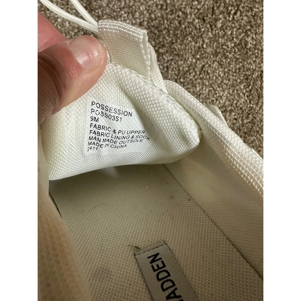 Steve Madden Sneakers Women 9 White Possession POSS03S1 Chunky Platform Dad Shoe