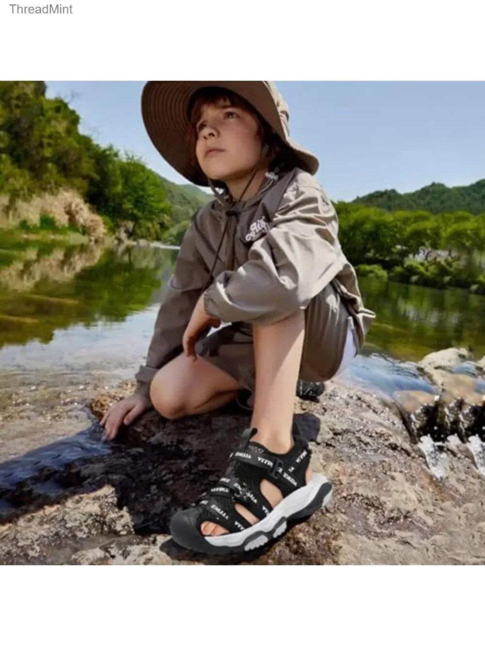 Kids Closed Toe Sport Sandals Quick Dry Water Shoes