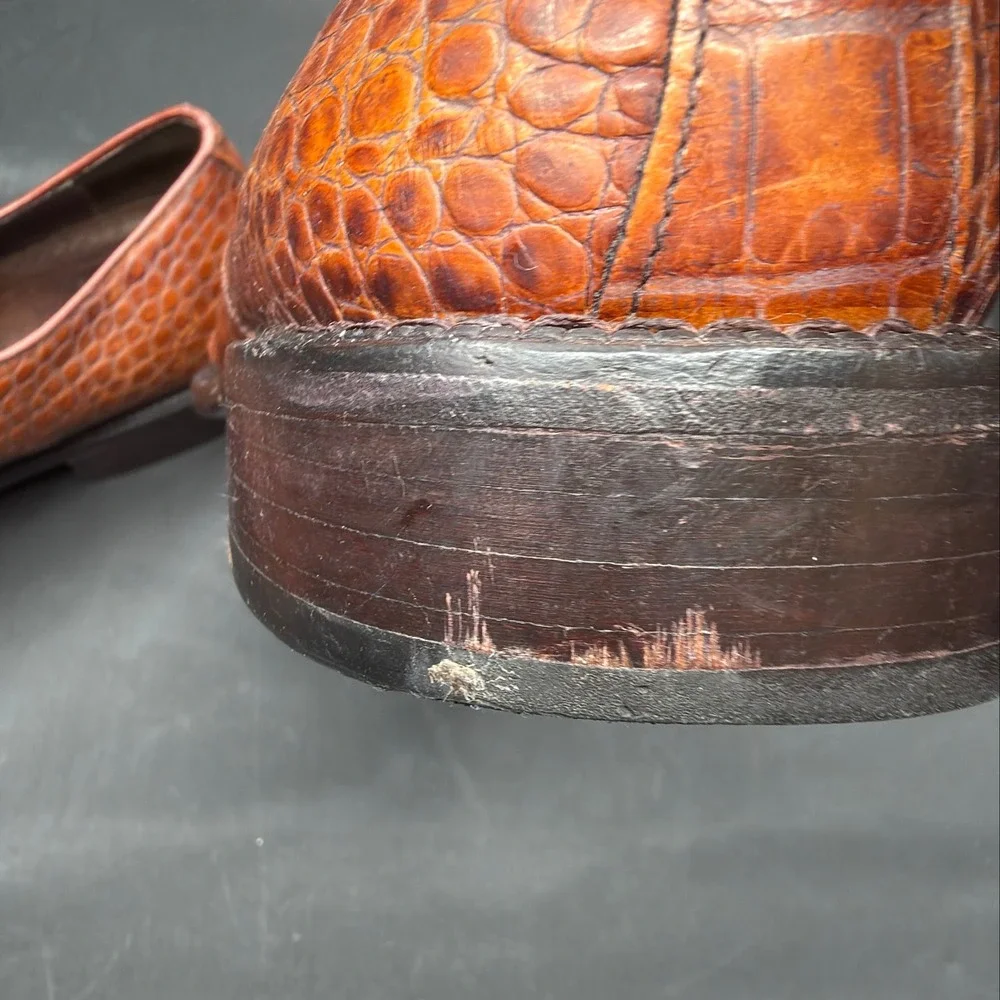 Handmade Genuine Lizard Leather Dress Shoes Men's 11.5 Spain Exotic Reptile
