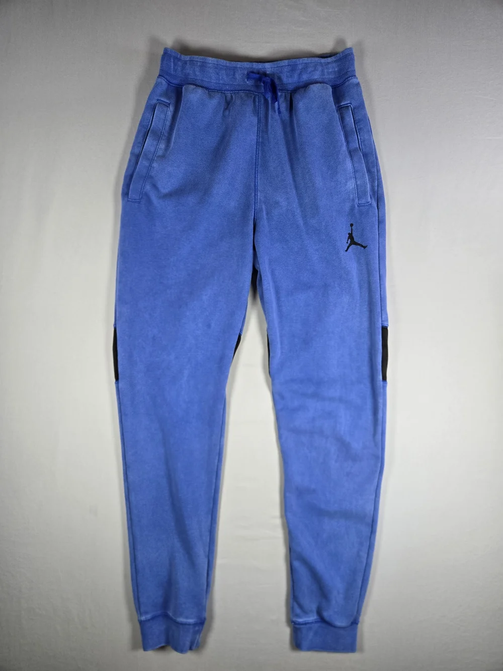 Nike Air Jordan MJ Jumpman Blue Acid Wash Fleece Jogger Pants Men Small 2021 Y2K