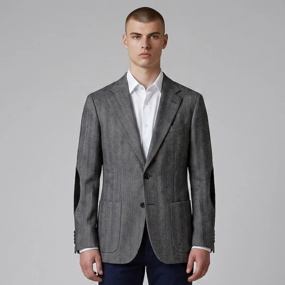 Banana Republic Blazer 38R Slim Lanificio F.Lli Balli‎ Linen Wool Unstructured