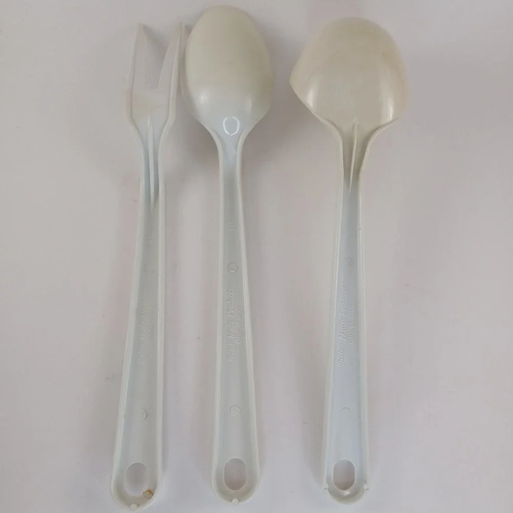 Vintage Utensils Taylor Made Lot Of 3 Serving‎ Spoons Fork