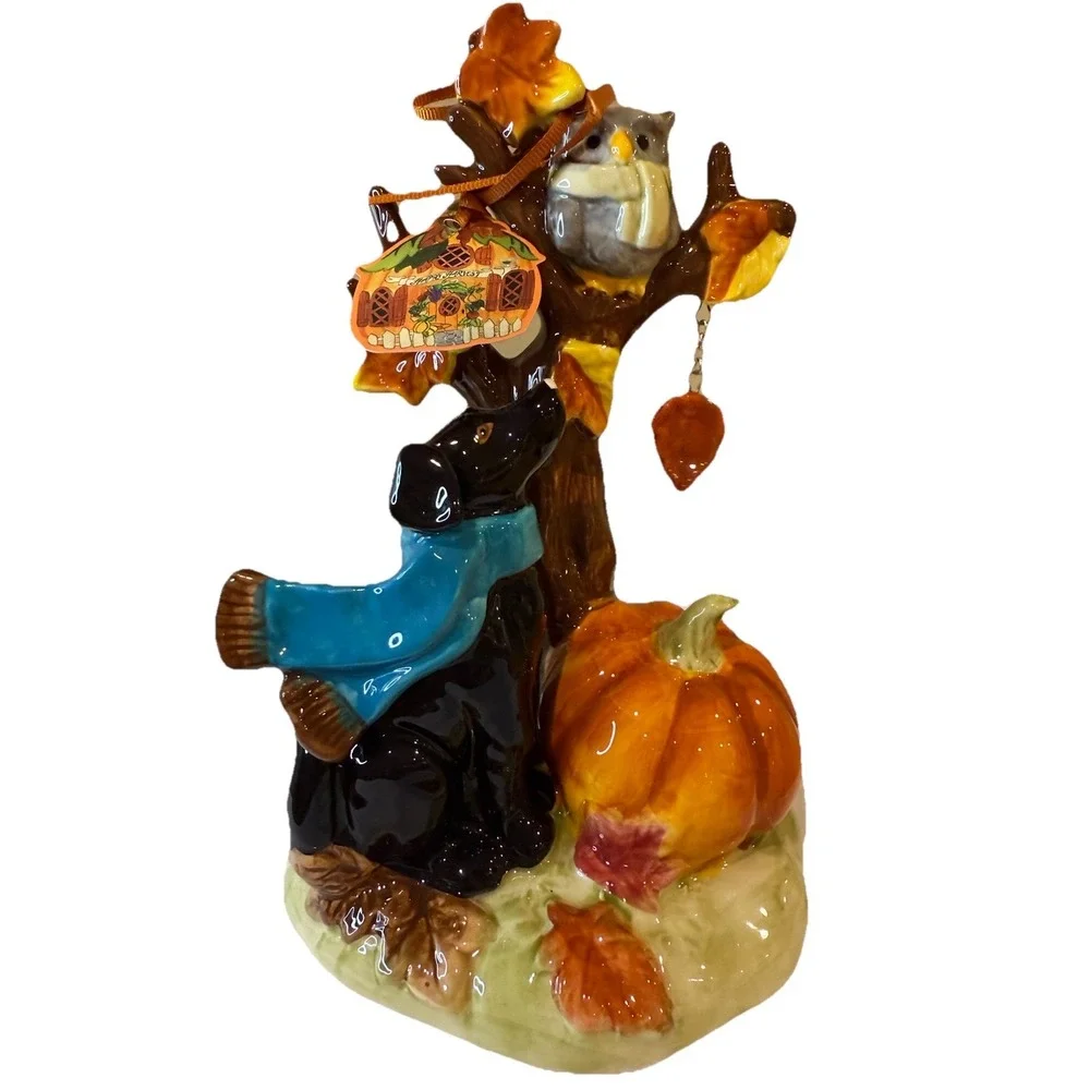 Blue Sky Clayworks Autumn Tree Lab Dog Leg 8.5