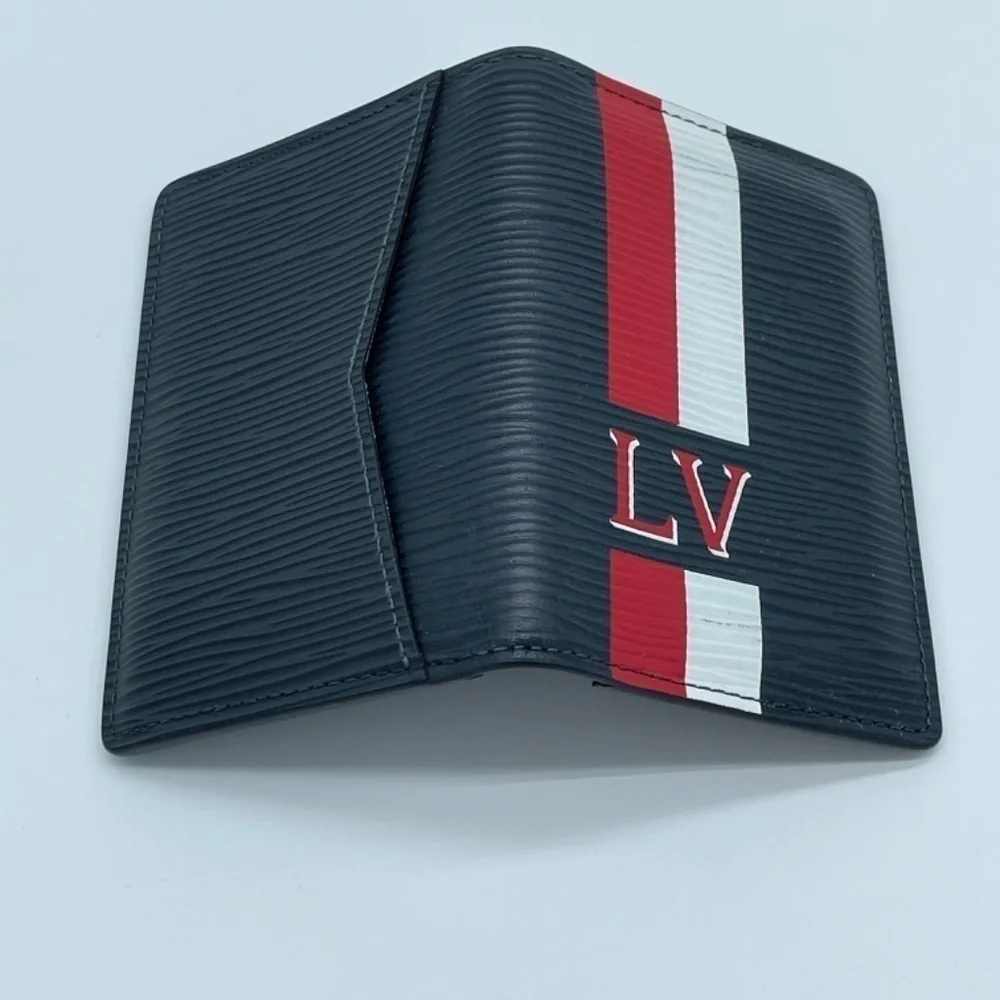 LOUIS VUITTON Navy Epi‎ Leather Pocket Organizer; excellent condition