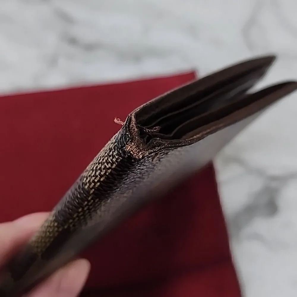 Authentic Louis Vuitton Damier Ebene Bi-fold Men's Wallet
